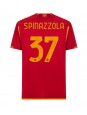 AS Roma Leonardo Spinazzola #37 Domácí Dres 2023-24 Krátký Rukáv